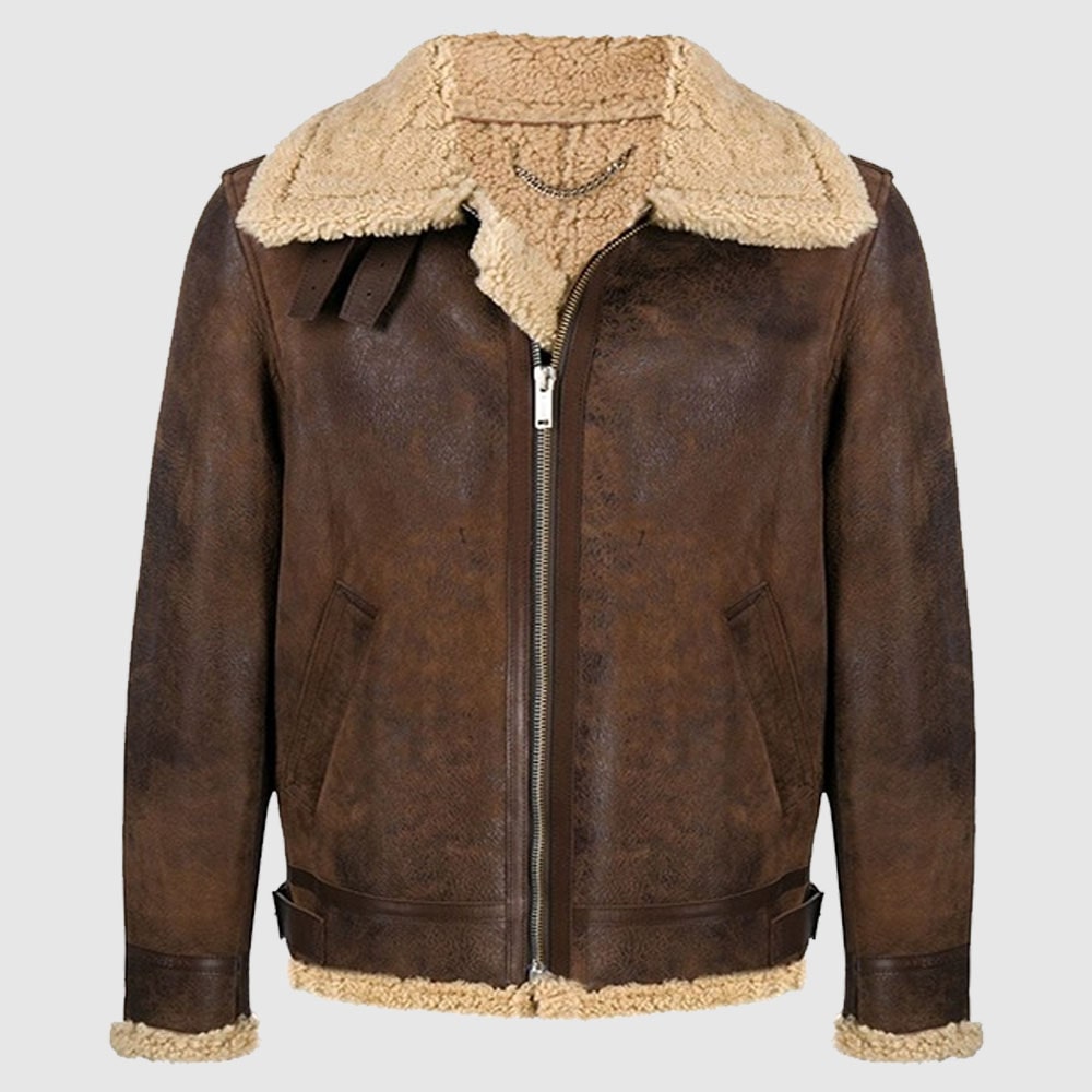 Golder Sheep Shearling Leather Jacket