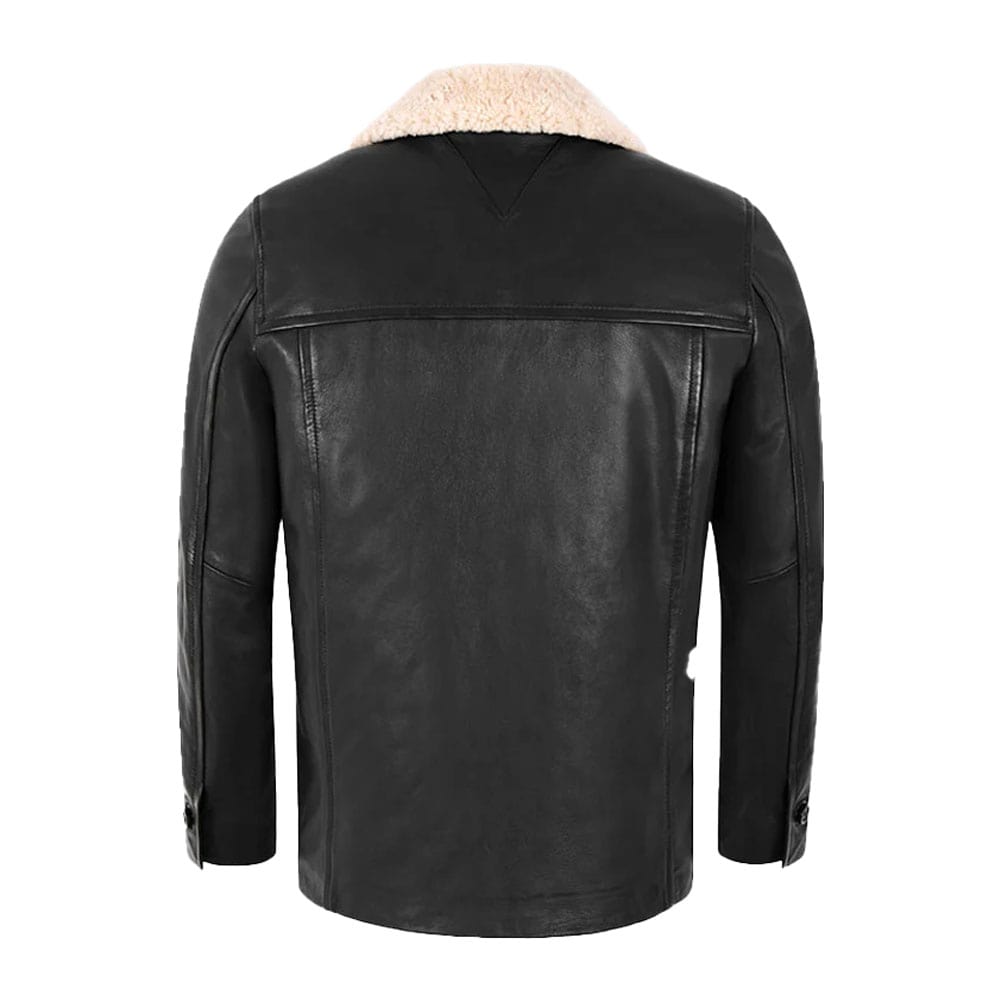 Jayson Men’s Black Leather Coat