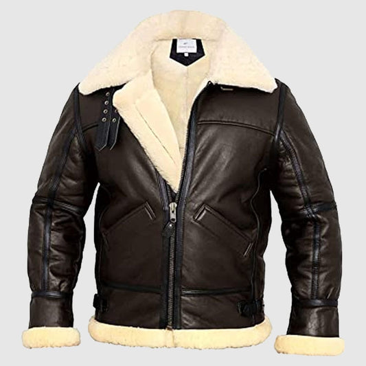 B3 Bomber Jacket Aviator Shearling Jacket