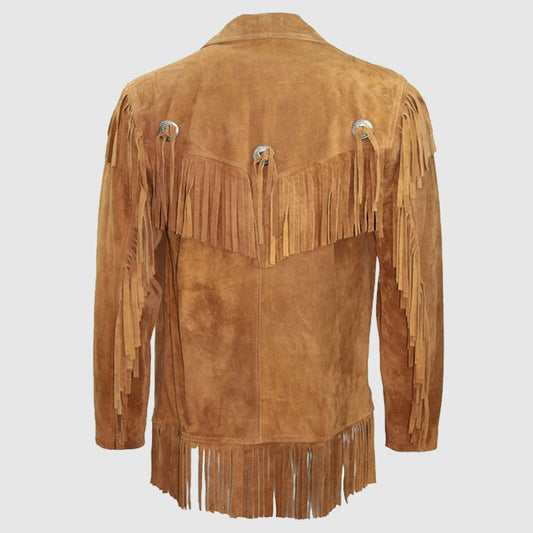 Men Cowboy Suede Western Jacket