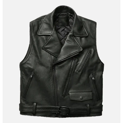 Men’s Classic Biker Leather Vest