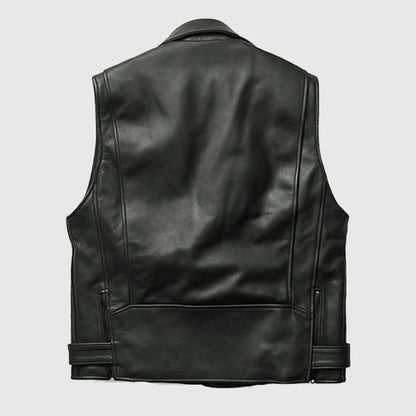 Men’s Classic Biker Leather Vest