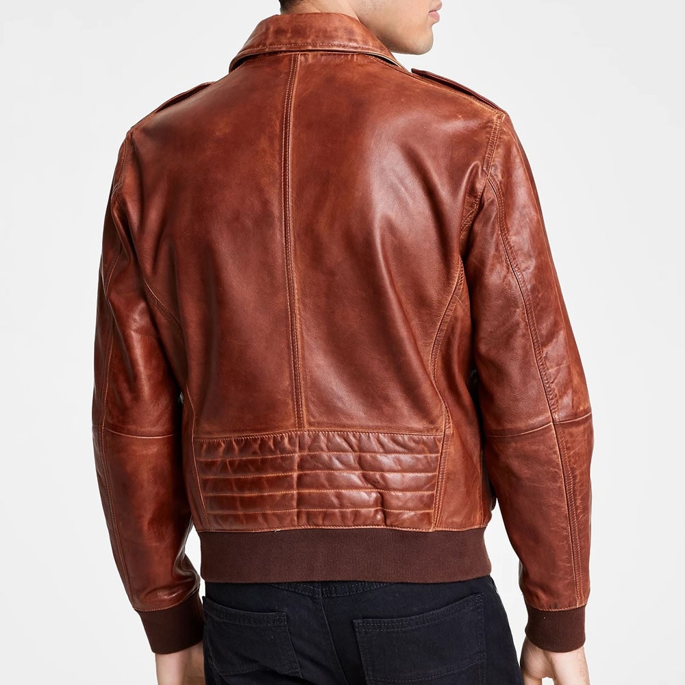 Aviator Leather Jacket Men