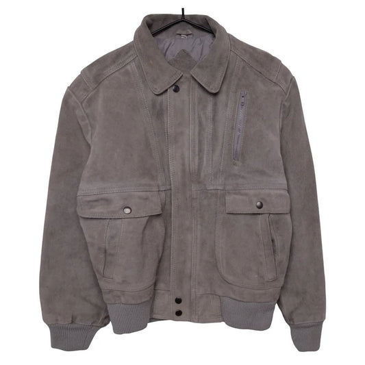 Suede Bomber Jacket Men