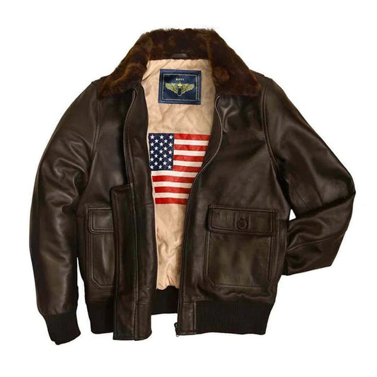 US Navy G 1 Leather Jacket For Men