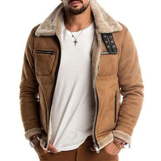 Vermont Shearling Jacket In Camel