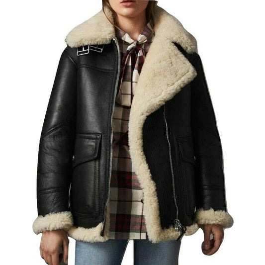 B3 Bomber Aviator Flying Leather Jacket