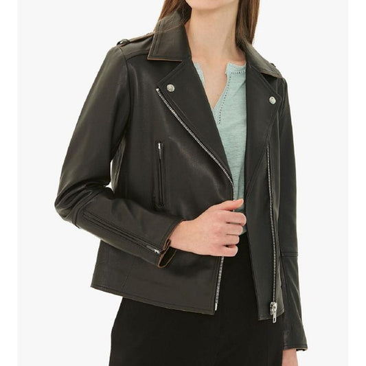 Classic black Biker Jacket