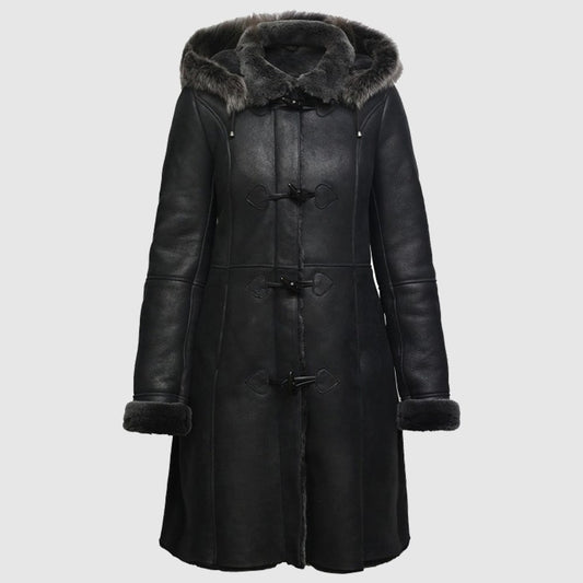 Women Shearling sheepskin Jacket Coat