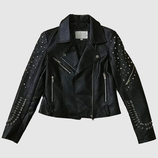 Women Punk Leather Jacket