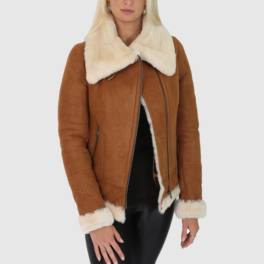 Shearling Leather Jacket women