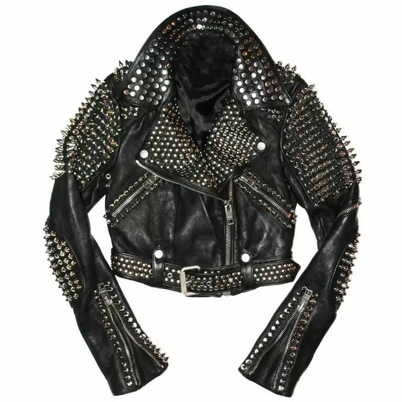 WomenBlackSteampunkLeatherJacket-RetroandEdgy