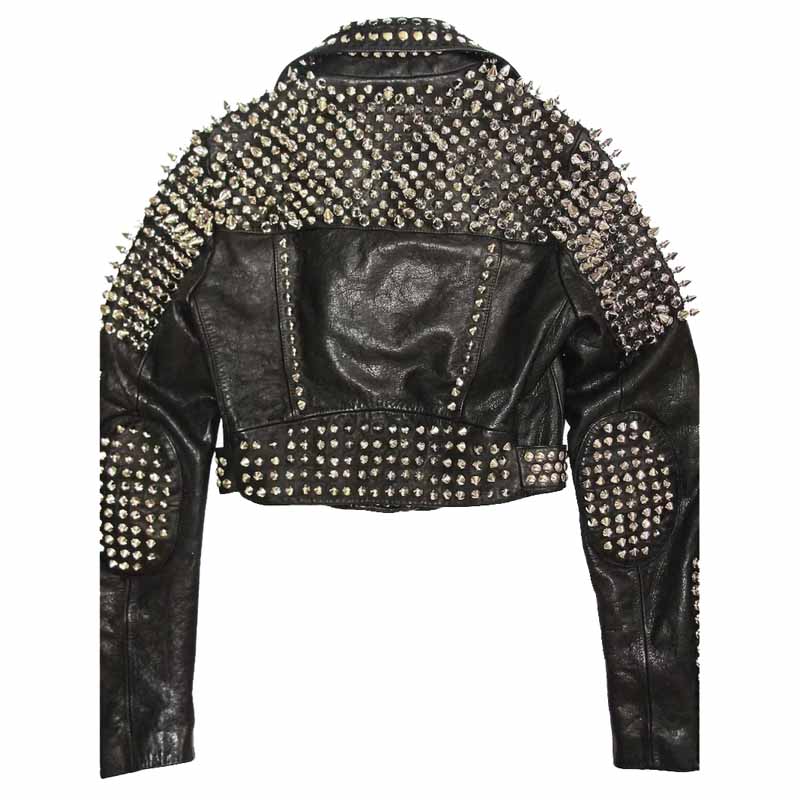 WomenBlackSteampunkLeatherJacket-RetroandEdgy side