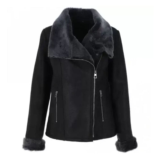 Women’s Aviator Shearling Leather Jacket
