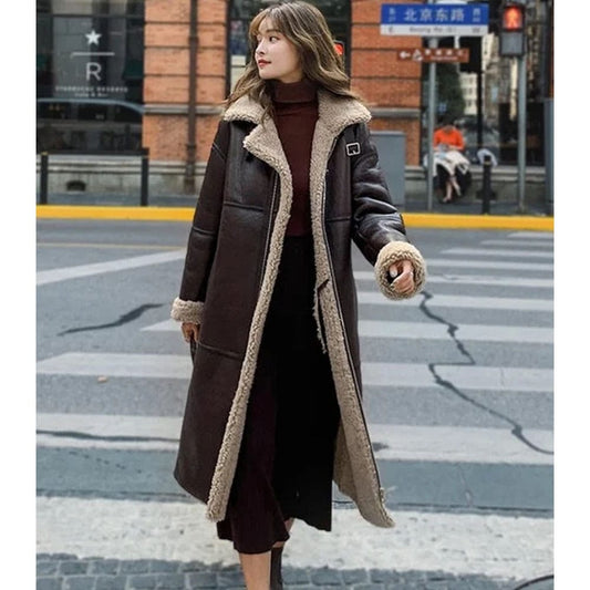 Women's B3 Bomber shearling Coat