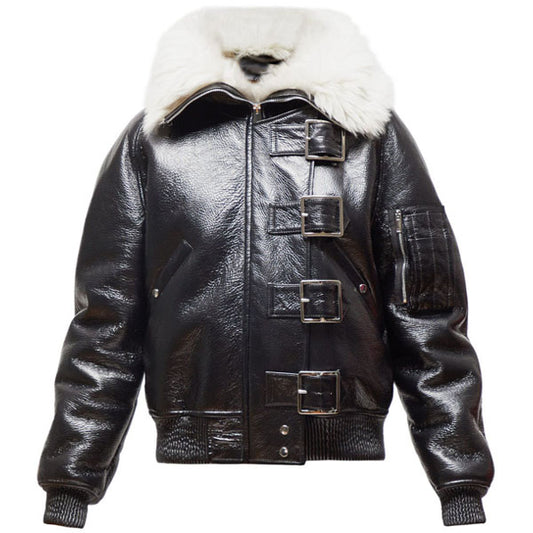 Durham Shearling Lined Leather Aviator Jacket