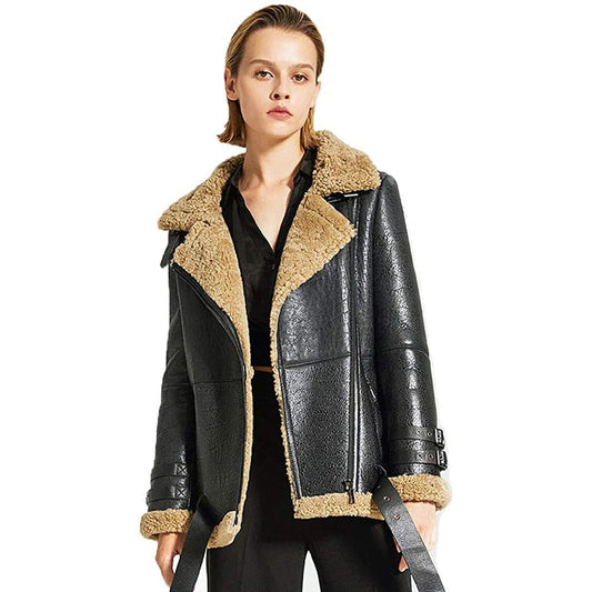 Shearling Jacket B-3 Bomber Jacket