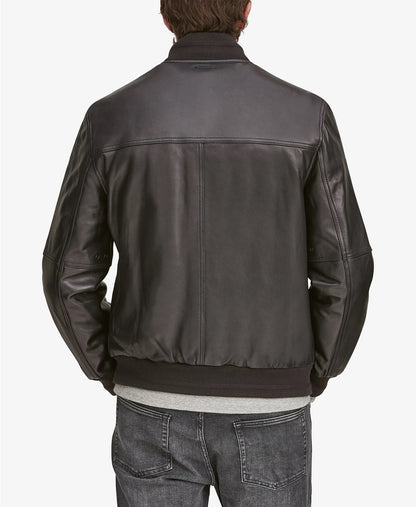 Summit Leather Bomber Jacket