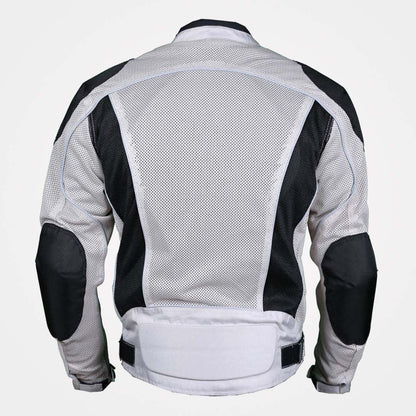 Silver Summer Joy Full Mesh Waterproof Motorcycle Jacket