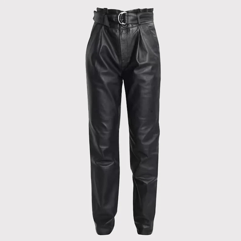 Black Leather Pants Women