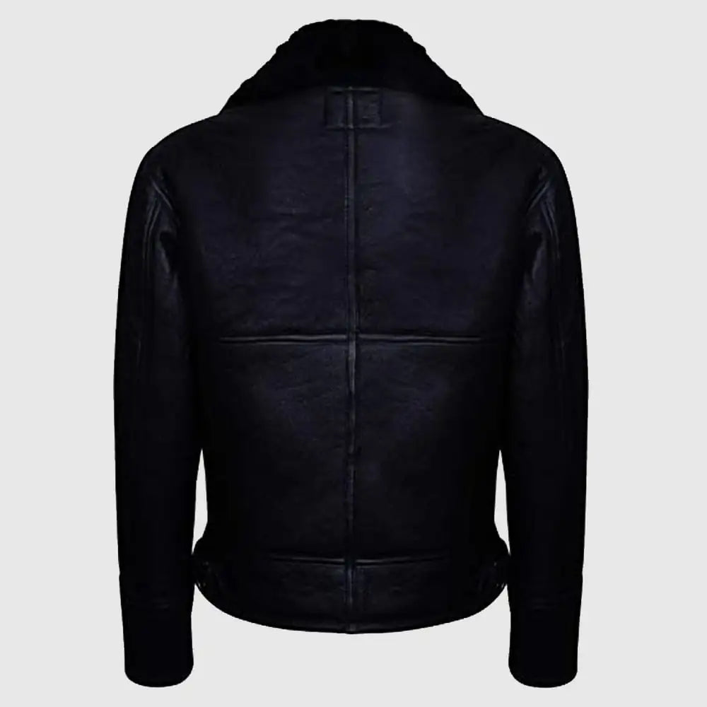 Men's B3 Air Force Real Shearling Sheepskin Aviator Pilot Flying Jacket