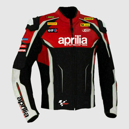 NEW "APRILIA" MOTOGP Motorcycle Riding Motorbike Racing Leather Jacket