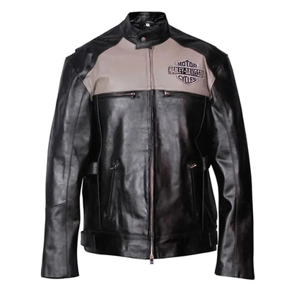 Harley Davidson Victory Lane Leather Motorcycle Jacket