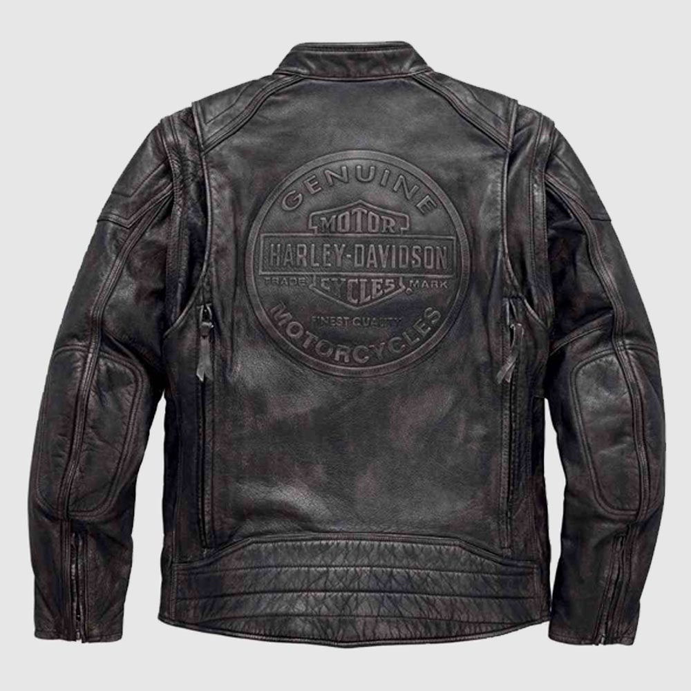 Harley-Davidson Men's Dauntless Convertible Leather Jacket
