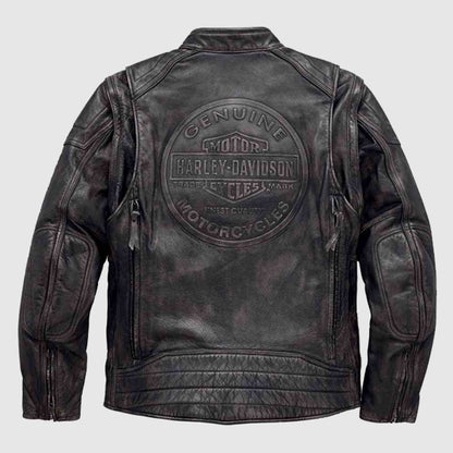 Harley-Davidson Men's Dauntless Convertible Leather Jacket