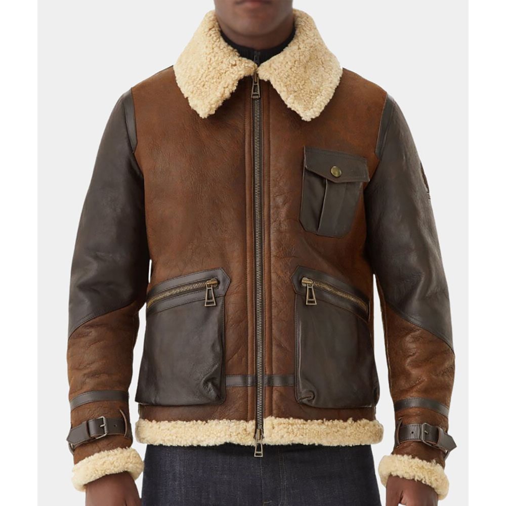 Men in Kilts Sam Heughan Aviator Jacket