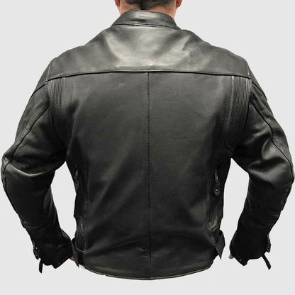 Redline Men's Armor Cowhide Leather Sport Motorcycle Jacket