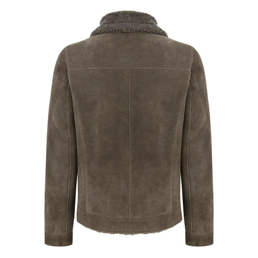 David Grey Stone Shearling Jacket