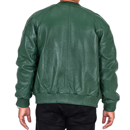 Genuine Lambskin Leather Baseball Varsity Jacket