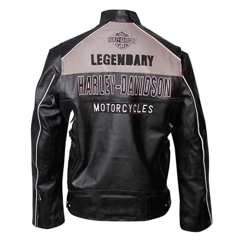 Harley Davidson Victory Lane Leather Motorcycle Jacket