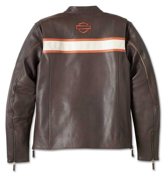 Harley-Davidson Men's Victory Lane II Leather Jacket - Java Brown