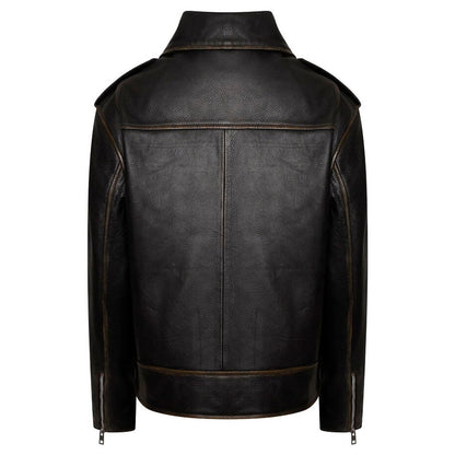 Women’s Oversized Washed Biker Jacket – Margot