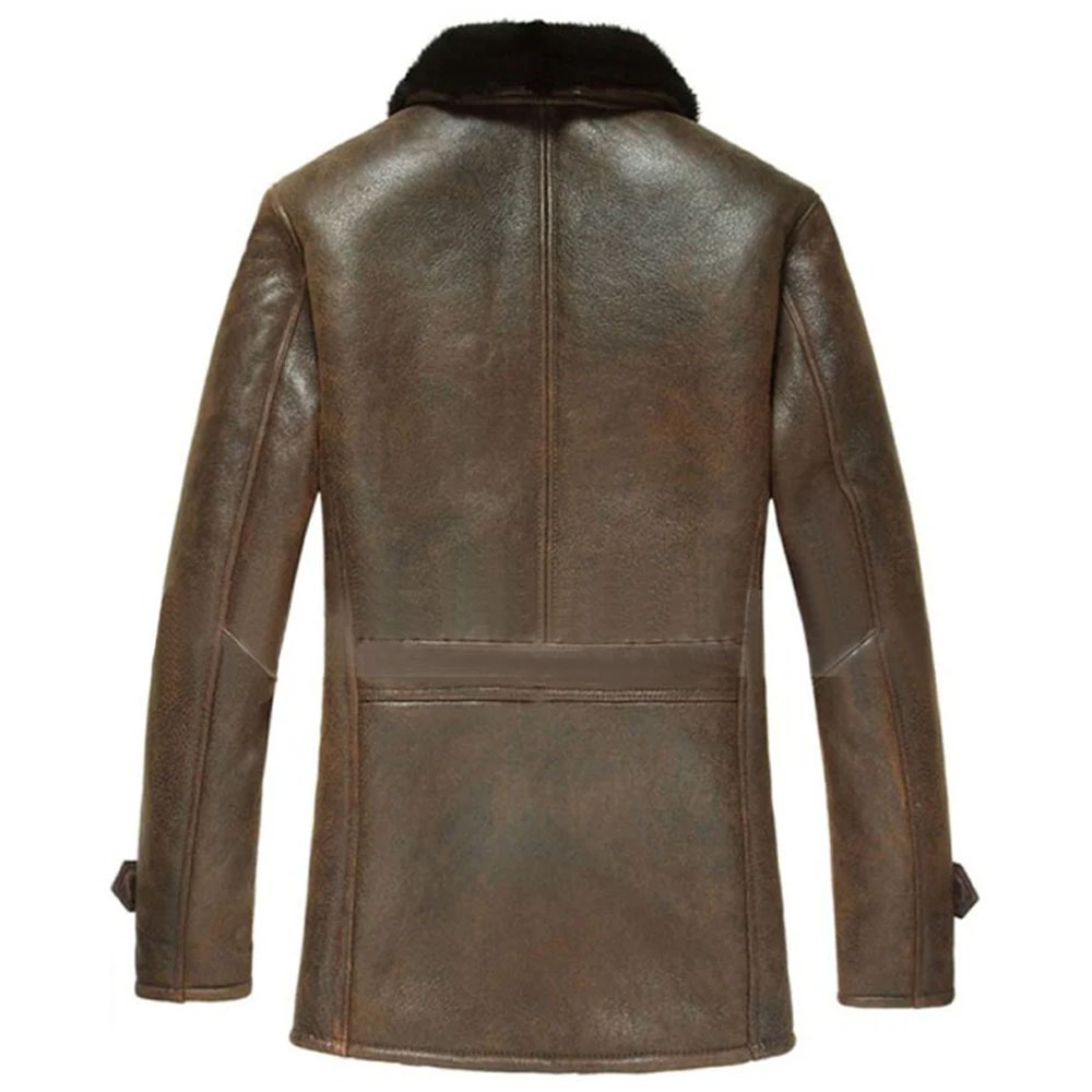 Men's Vintage Shearling Sheepskin Coat
