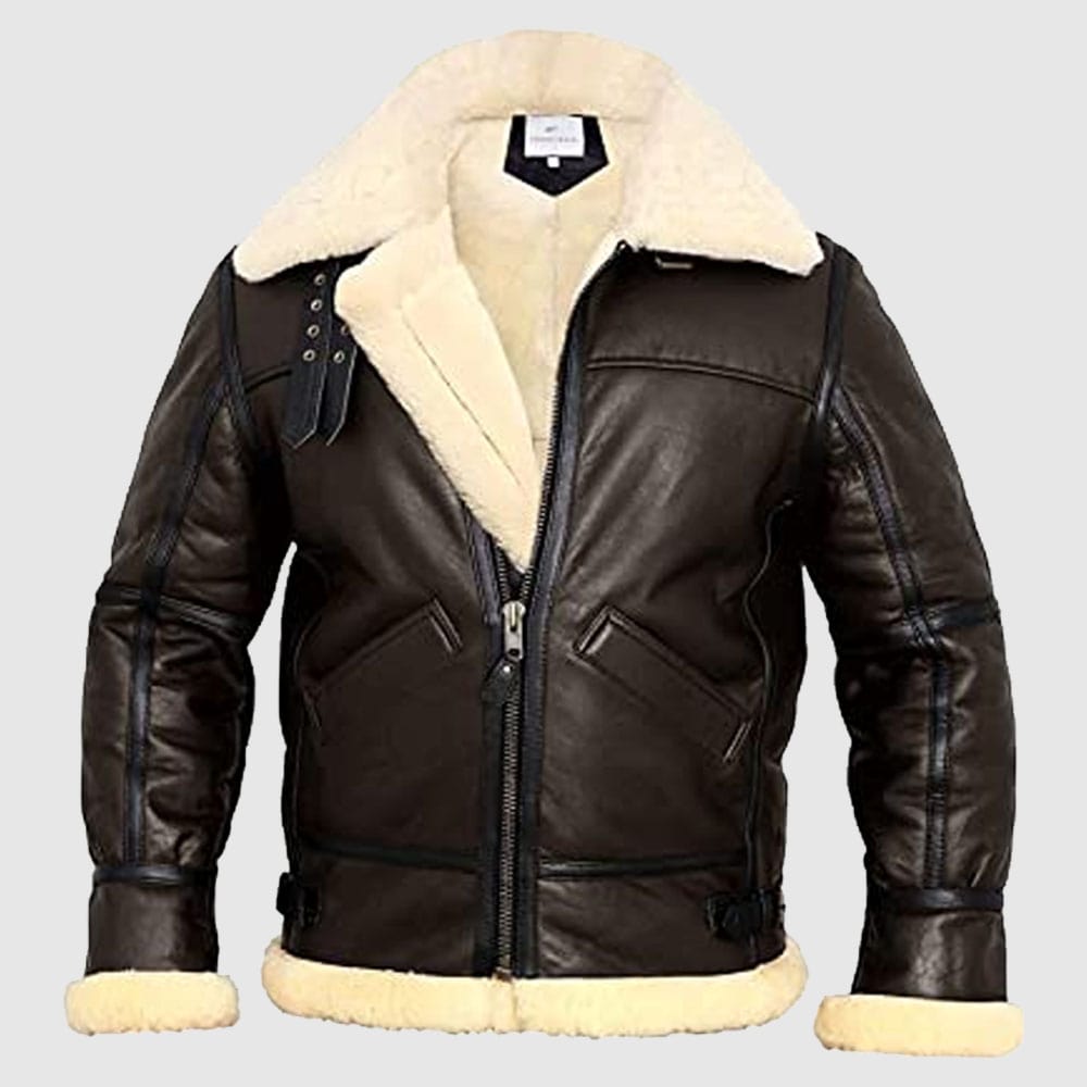 B3 Bomber Jacket Aviator Real Shearling Jacket