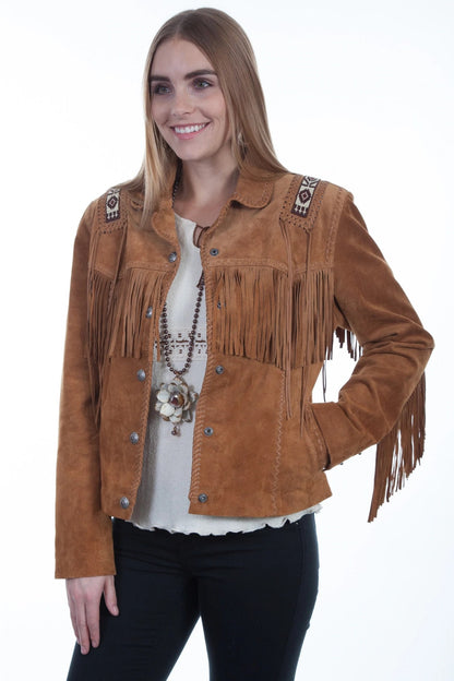 Womens Bourbon Boar Suede Laced Jacket