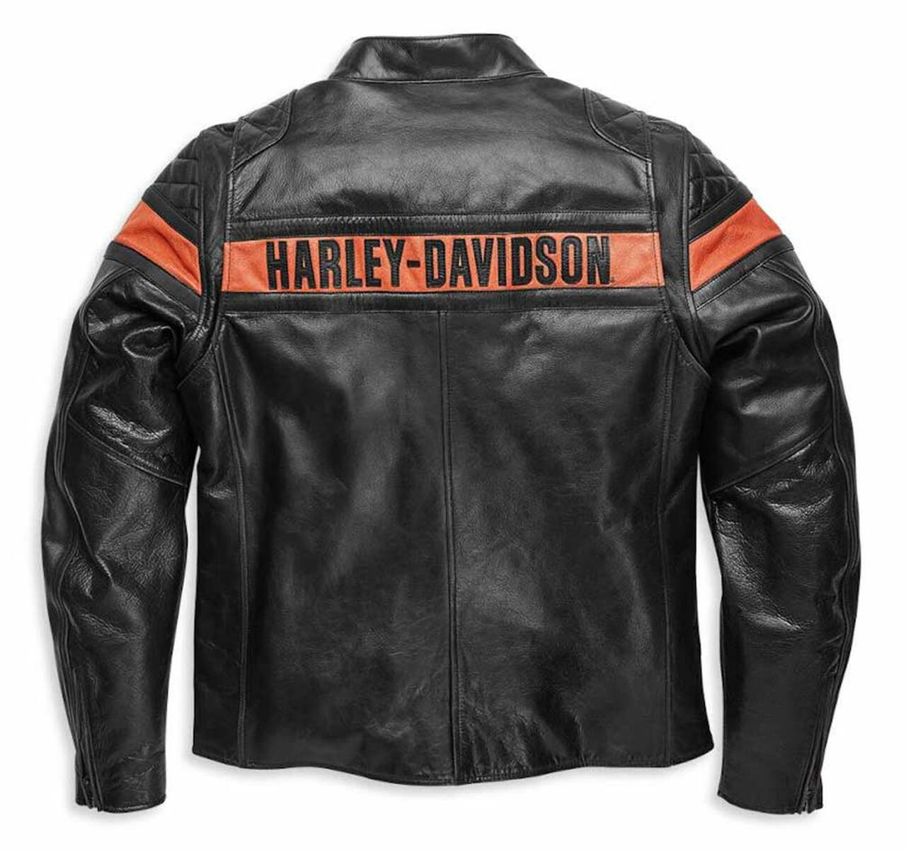 Harley-Davidson Men's Victory Sweep Vintage Leather Jacket Black