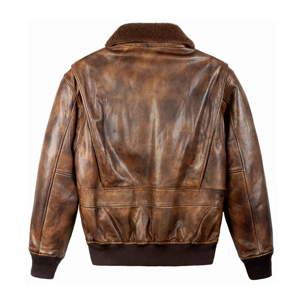 Top Gun Vintage G-1 Aviator Leather Jacket
