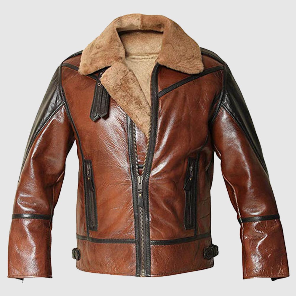 B3 Sheepskin Leather Jacket Men