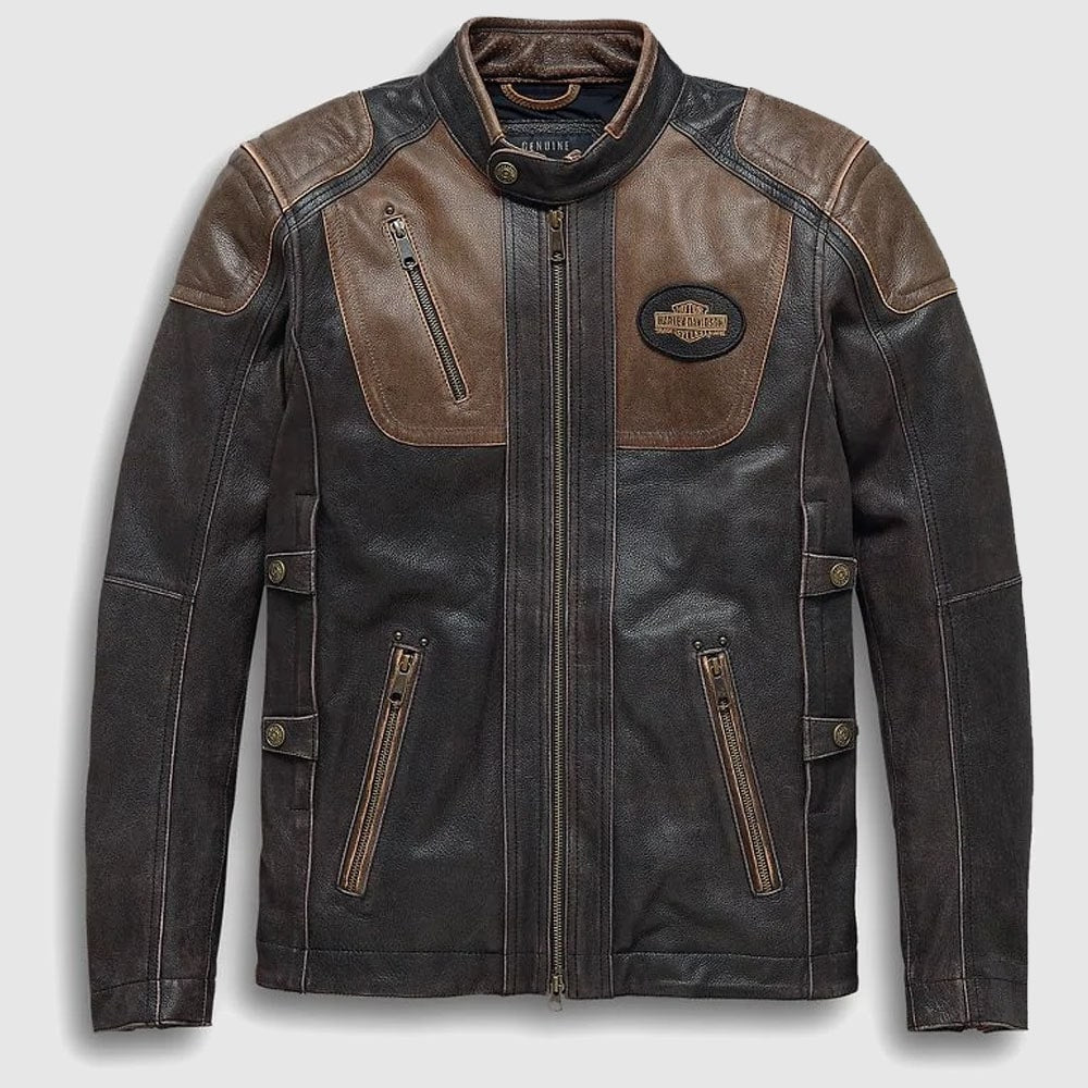Men's H-D Triple Vent System Trostel Leather Jacket