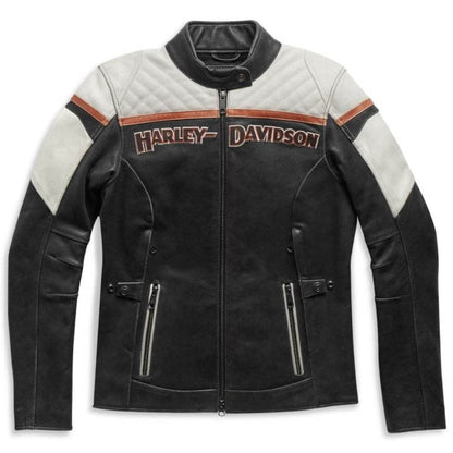 Harley-Davidson Women's Triple Vent Miss Enthusiast II Leather Jacket