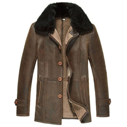 Men's Vintage Shearling Sheepskin Coat