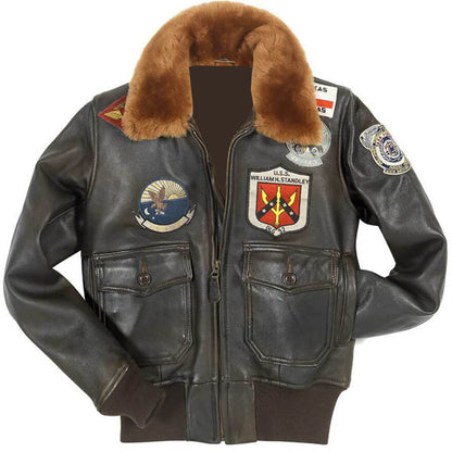 Womens Top Gun Flight Leather Jacket