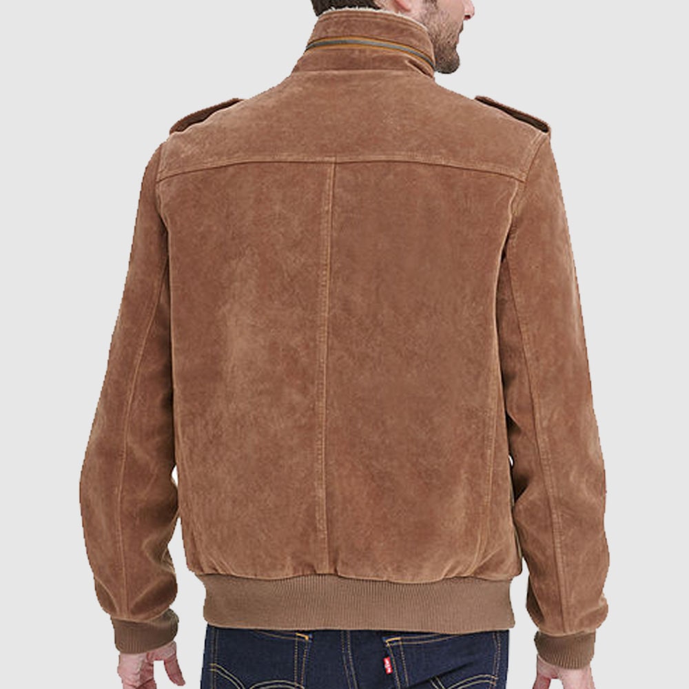 Men's Sherpa Collar Aviator Bomber