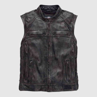 Harley-Davidson Men's Dauntless Convertible Leather Jacket