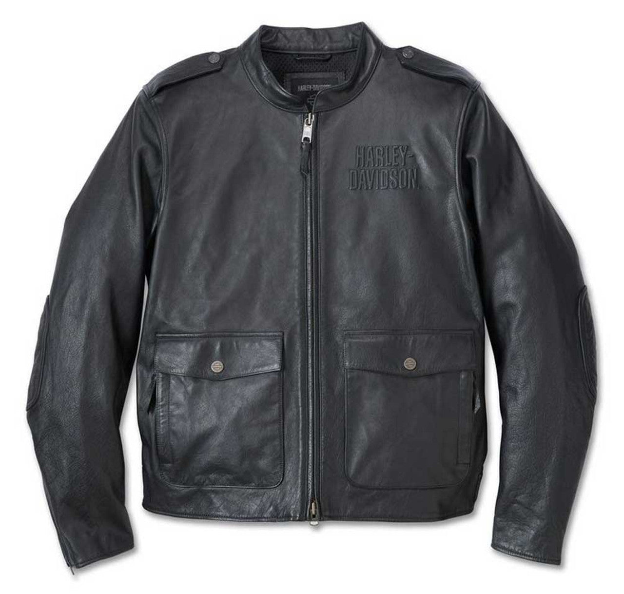 Harley-Davidson Men's Layering System Captains Leather Jacket - Black