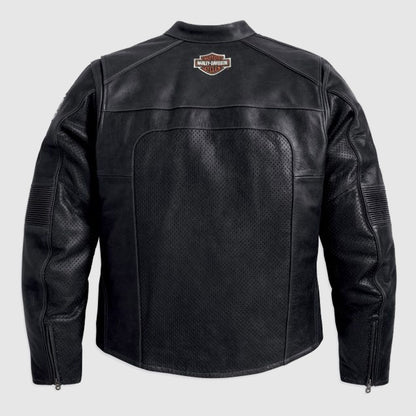 Men’s Harley Davidson Perforated Black Jacket
